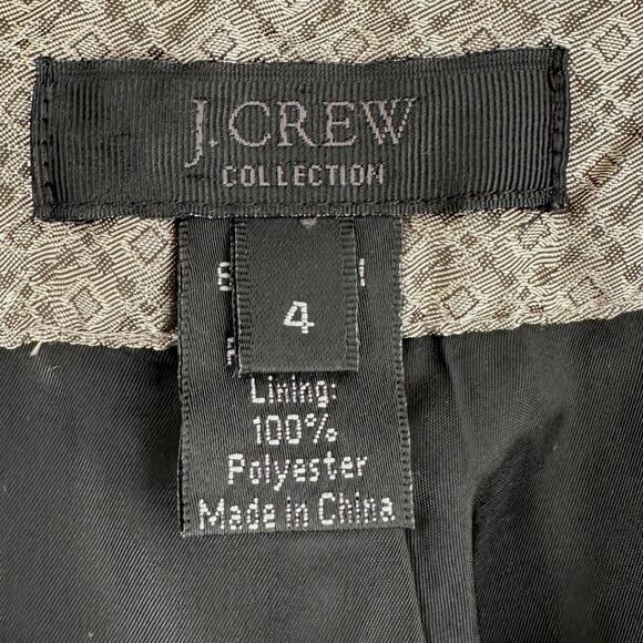 J.Crew Gray Flat Front Wool Blend Lined Formal Classic Trousers Pants Size‎ 4 - Picture 5 of 10